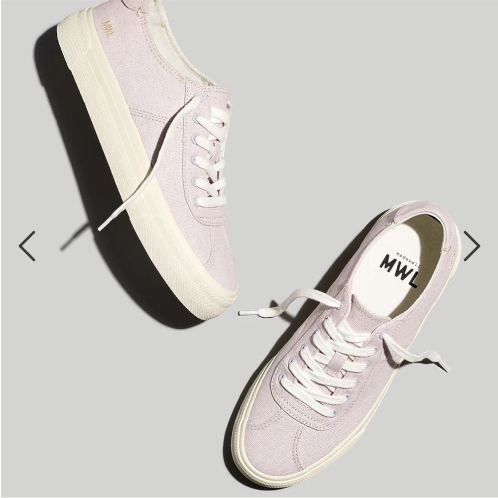 MADEWELL SIDEWALK LOW TOP PLATFORM SNEAKERS LILAC/LAVENDER PURPLE SIZE 9.5 NWOT